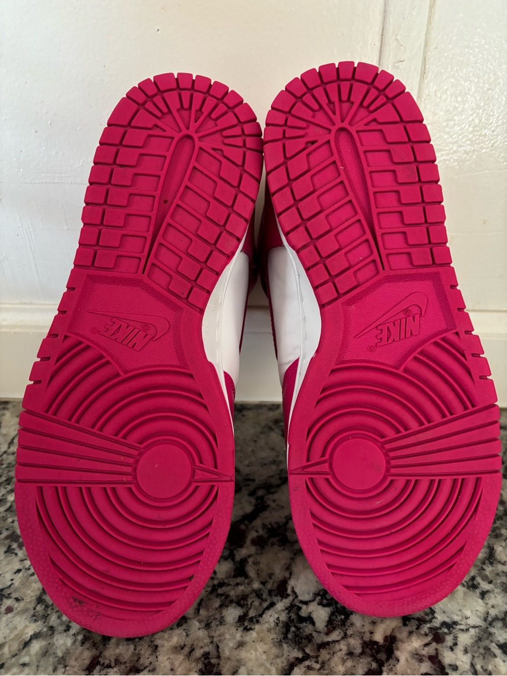Nike Women’s High-Top Sneakers - White & Hot Pink - Picture 13 of 14